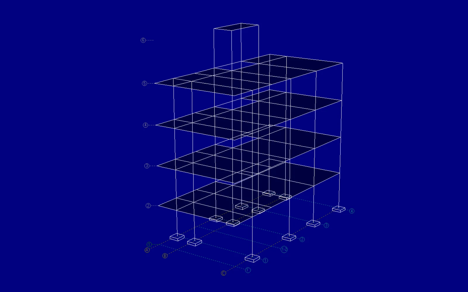 Modelo matemático tridimensional del Edificio Essenza